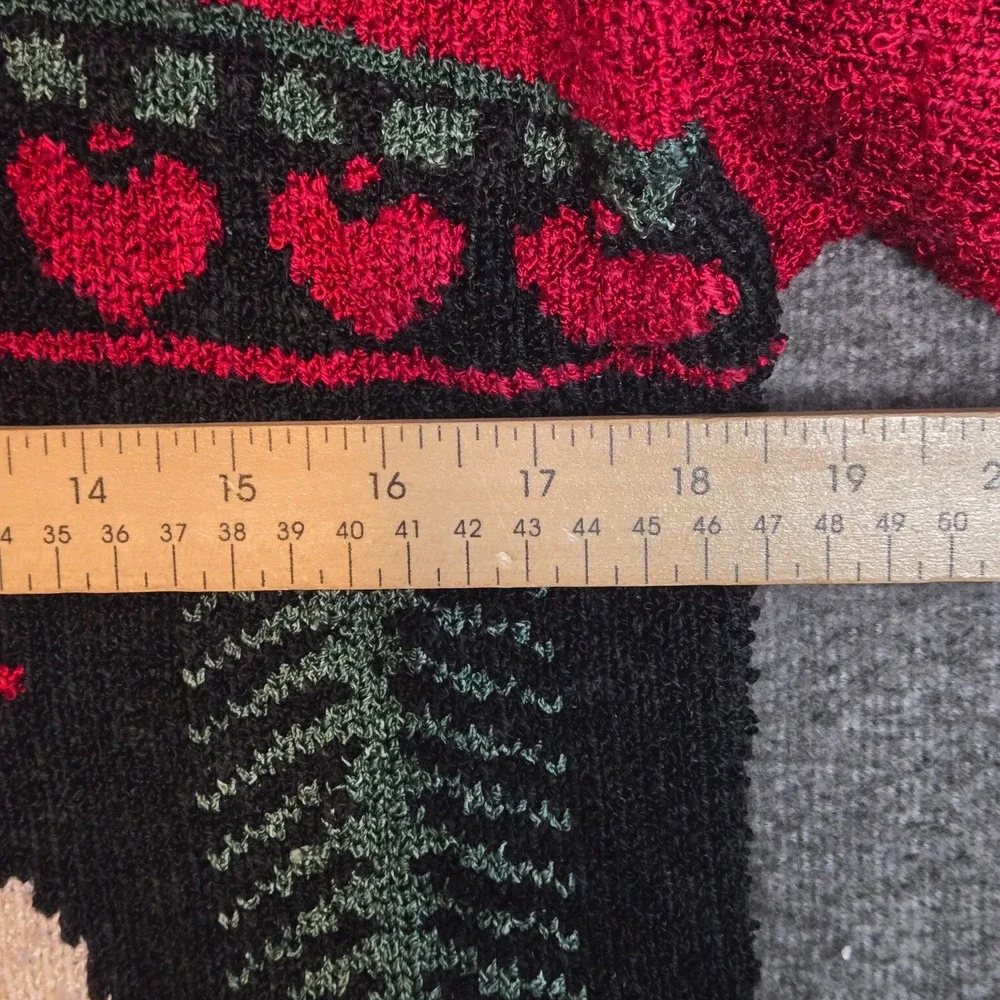 Vintage Mark Shale Women's Christmas Sweater Snowman Buttons‎ Grandma Knit Large